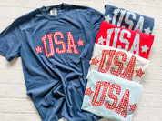 USA Gingham Tee - Mommy and Me Coordinating Tee Set - Red White & Blue Patriotic T-Shirts | Little Mama Shirt Shop (Copy) Little Mama Shirt Shop LLC