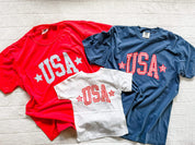 USA Gingham Tee - Mommy and Me Coordinating Tee Set - Red White & Blue Patriotic T-Shirts | Little Mama Shirt Shop (Copy) Little Mama Shirt Shop LLC