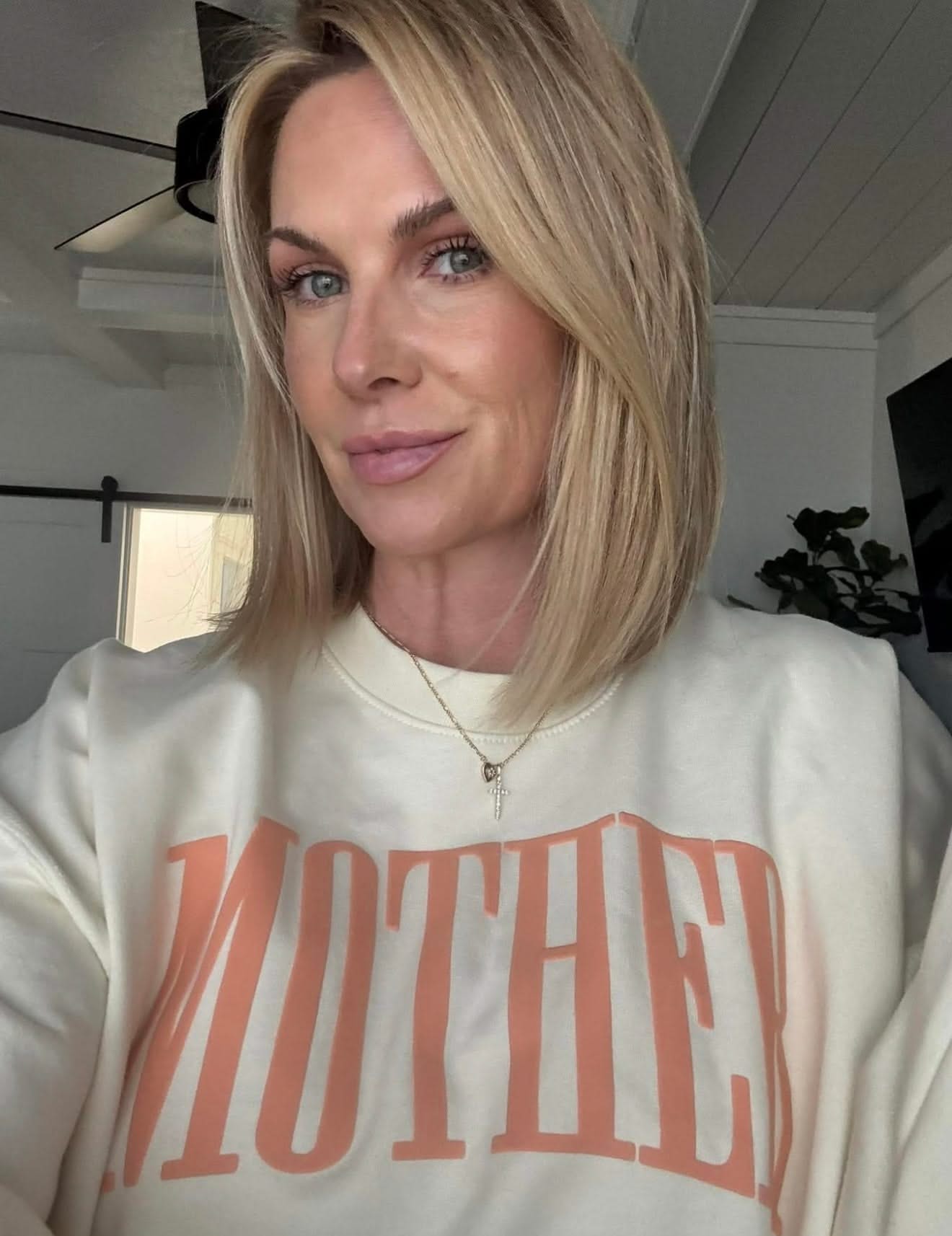 MOTHER - Coral Puff Print - Basic Fleece Little Mama Shirt Shop LLC