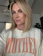 MOTHER - Coral Puff Print - Basic Fleece Little Mama Shirt Shop LLC