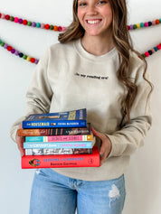 Embroidered Basic Fleece - In My Reading Era Little Mama Shirt Shop LLC
