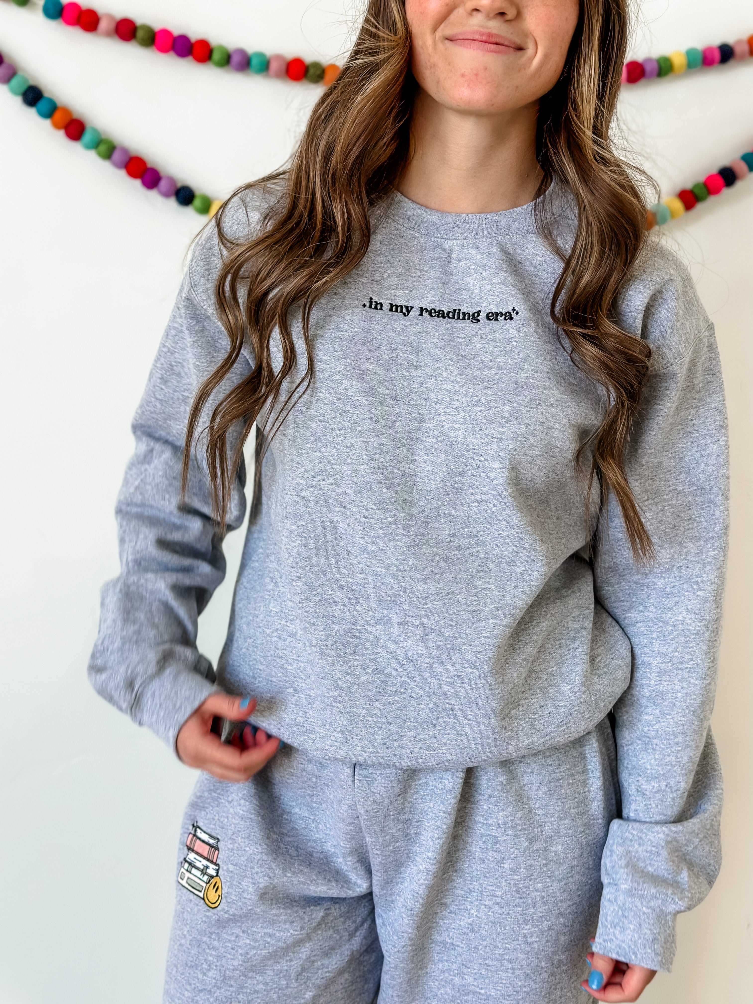 Embroidered Basic Fleece - In My Reading Era Little Mama Shirt Shop LLC
