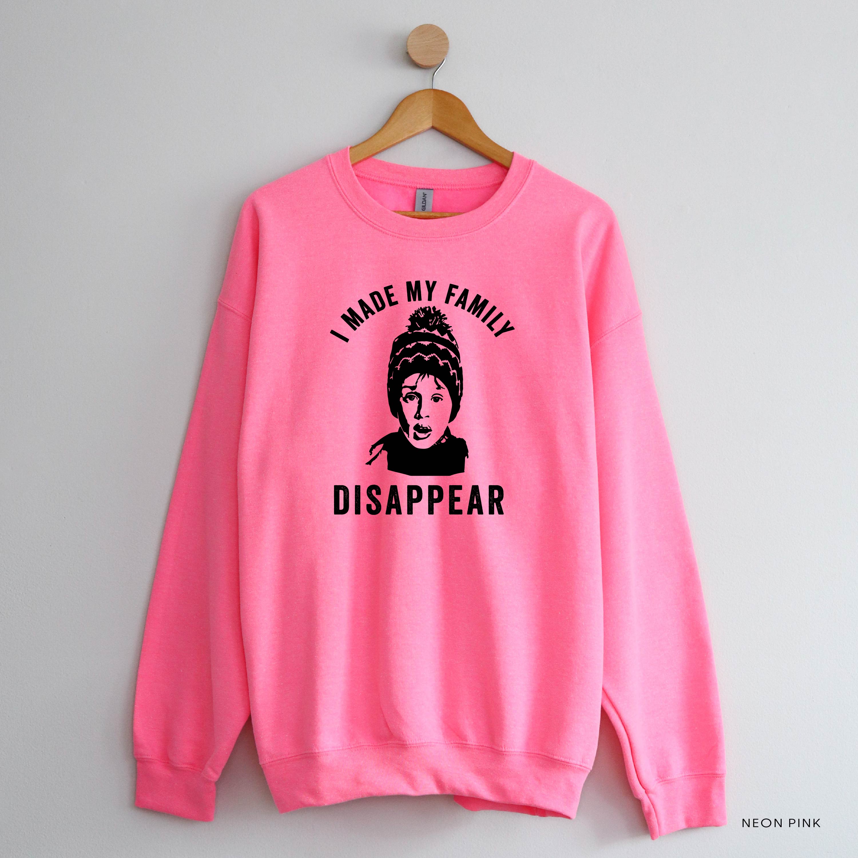 I Made My Family Disappear - BASIC Fleece Little Mama Shirt Shop LLC