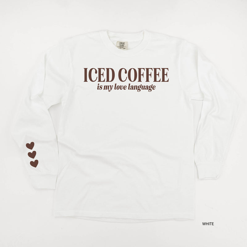 Iced Coffee Is My Love Language (sd) - LONG SLEEVE Comfort Colors Tee