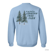 In My Heart Is A Christmas Tree Farm (pf&b) - BASIC Fleece Little Mama Shirt Shop LLC