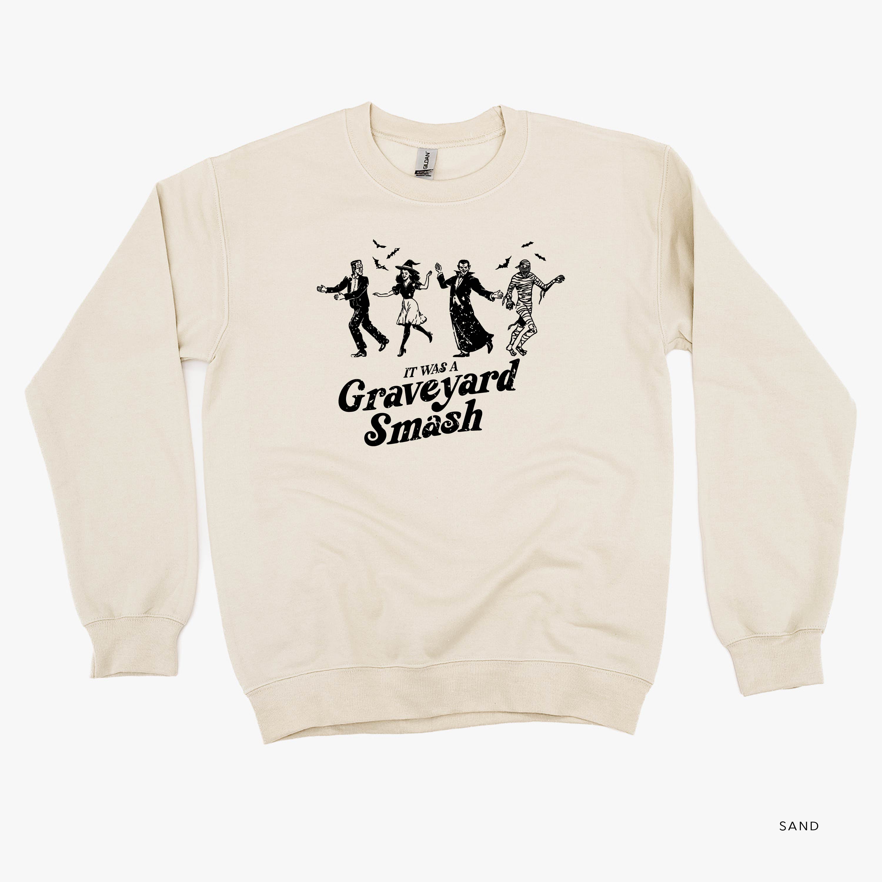 It Was a Graveyard Smash - Basic Fleece Crewneck Little Mama Shirt Shop LLC