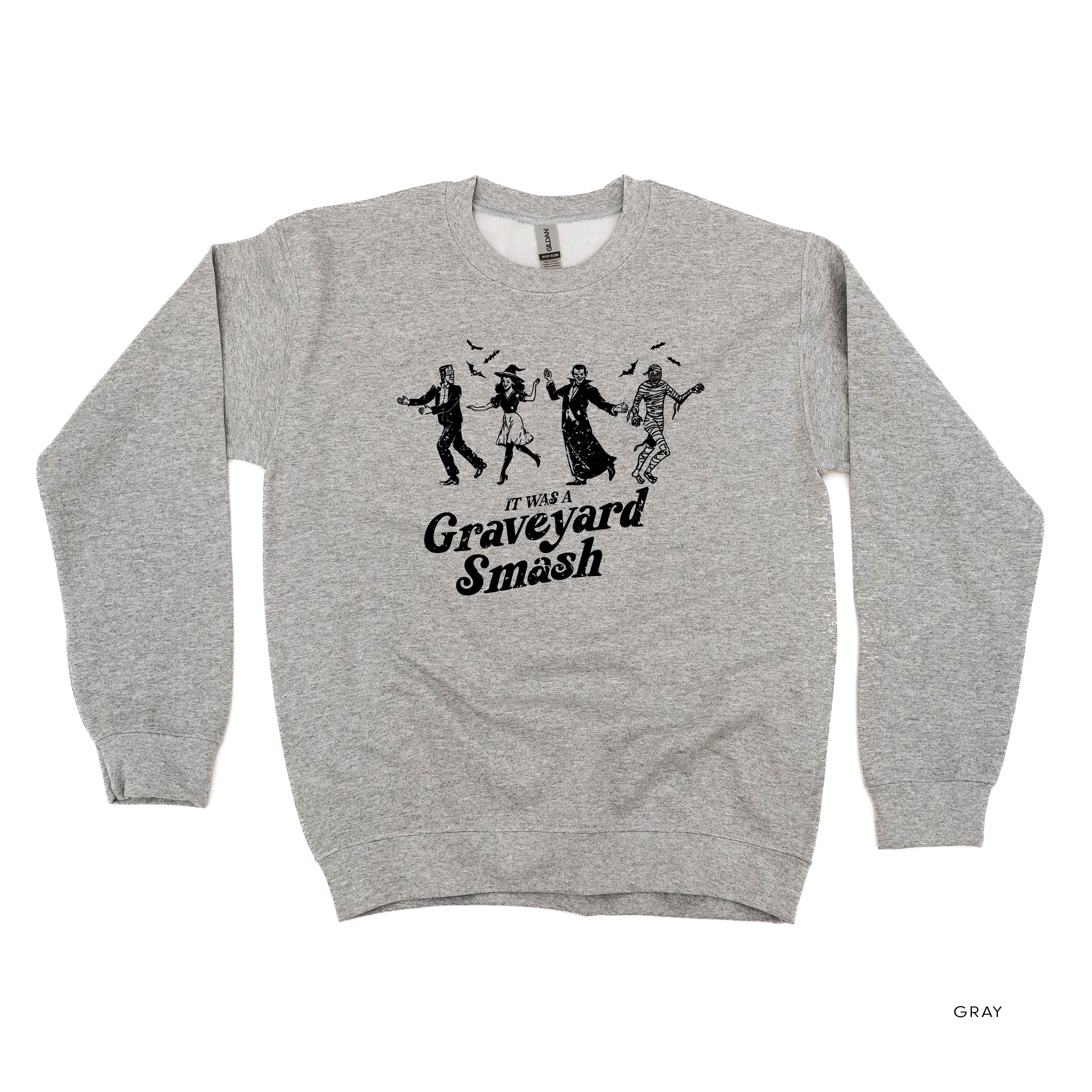 It Was a Graveyard Smash - Basic Fleece Crewneck Little Mama Shirt Shop LLC