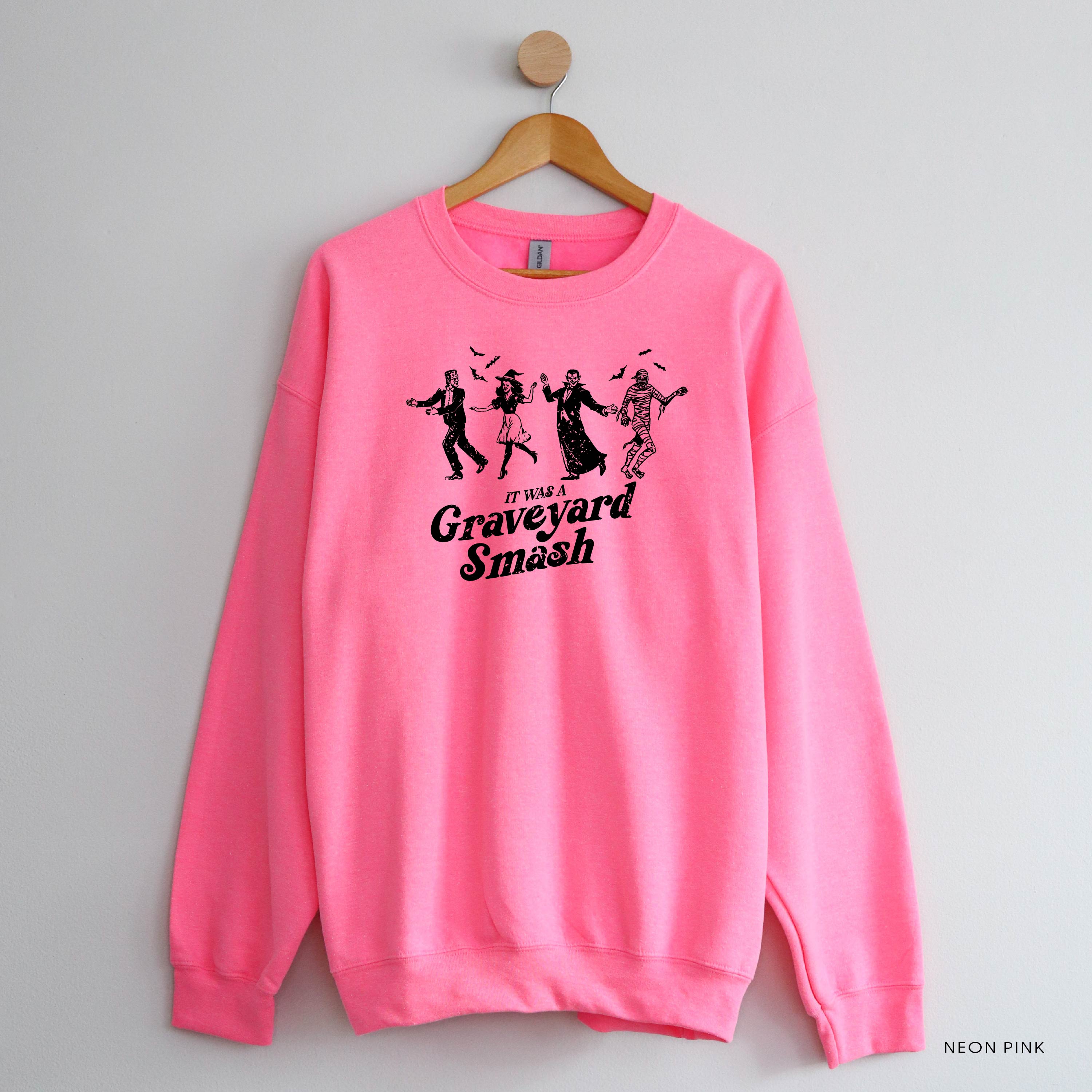 It Was a Graveyard Smash - Basic Fleece Crewneck Little Mama Shirt Shop LLC