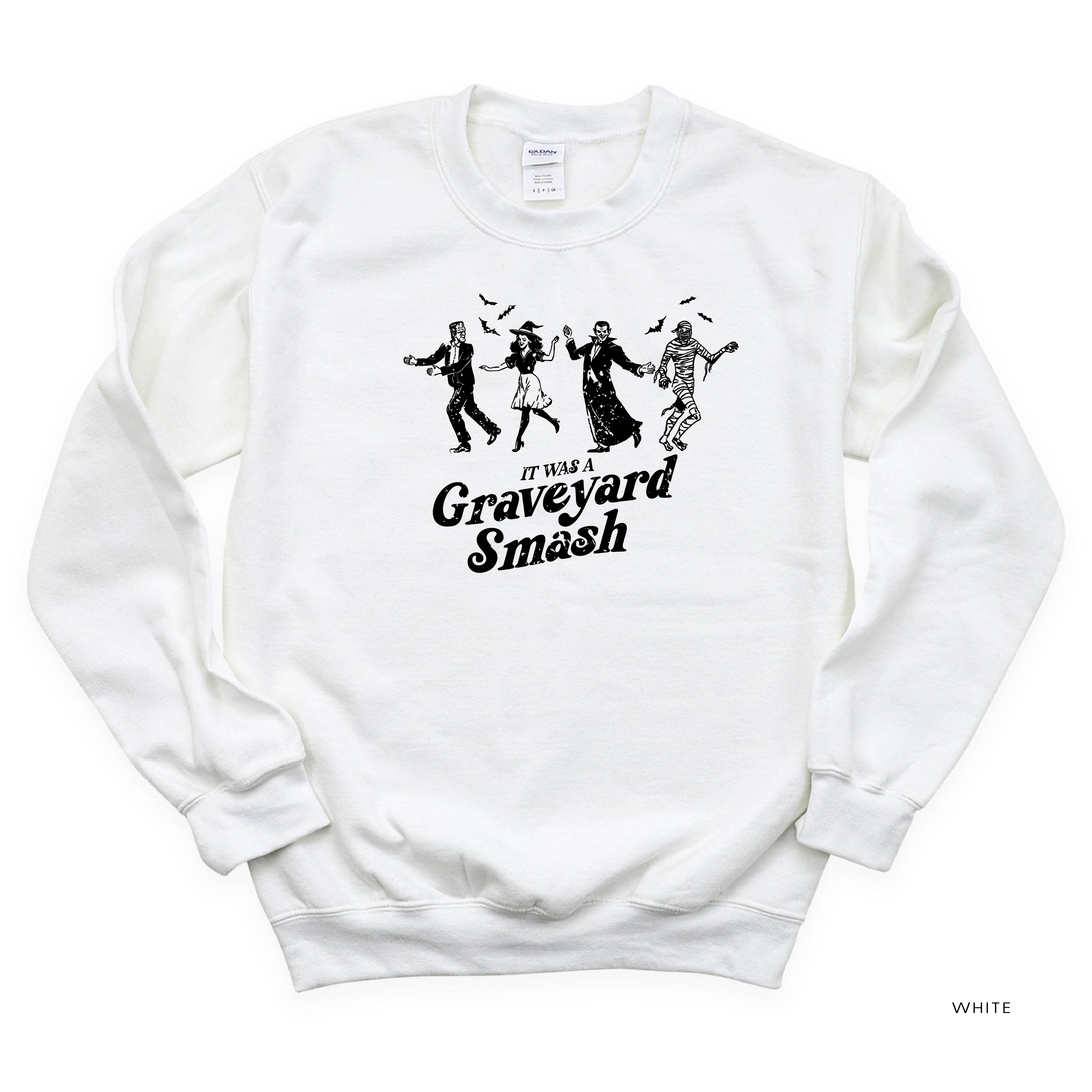 It Was a Graveyard Smash - Basic Fleece Crewneck Little Mama Shirt Shop LLC