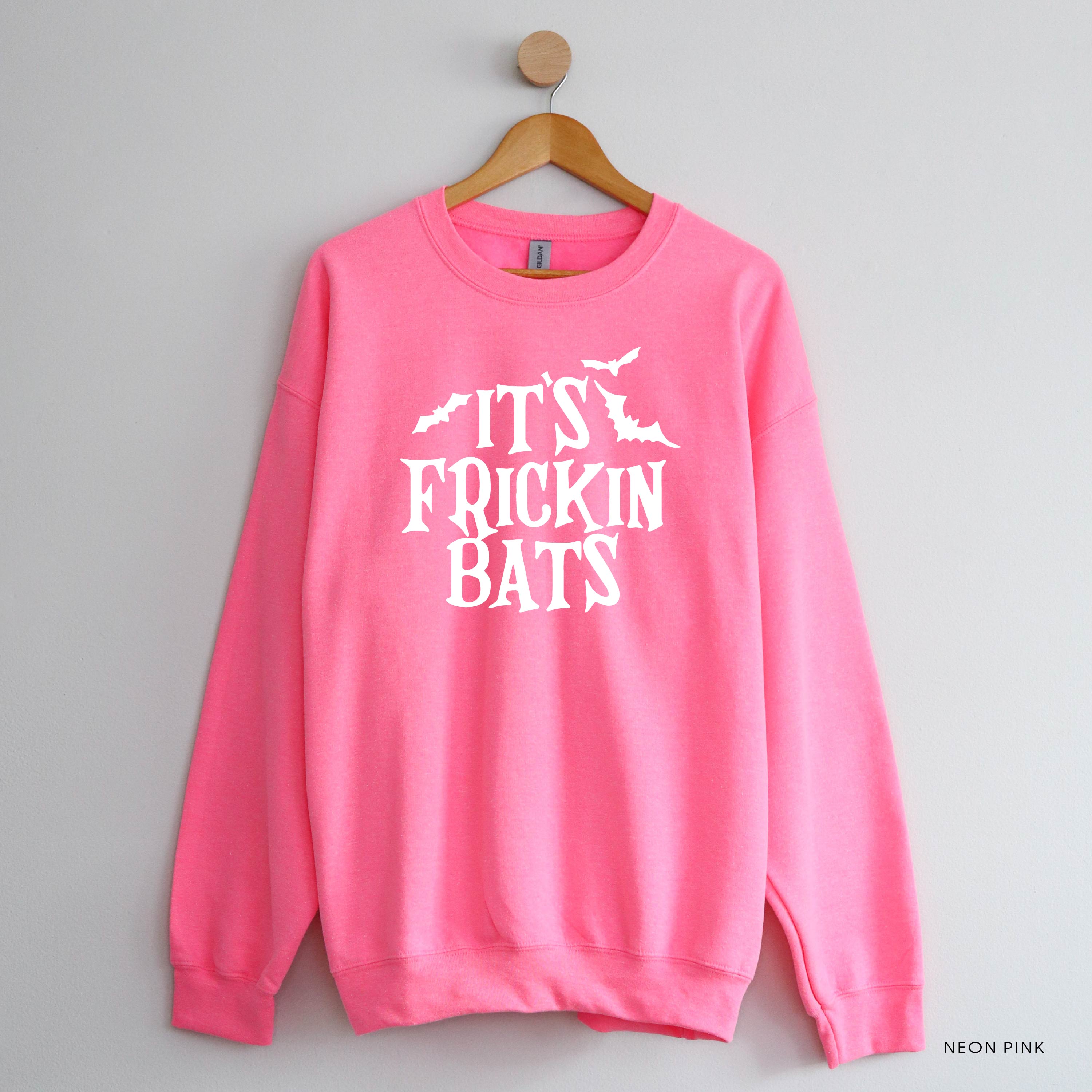 It's Frickin Bats - Basic Fleece Crewneck Little Mama Shirt Shop LLC