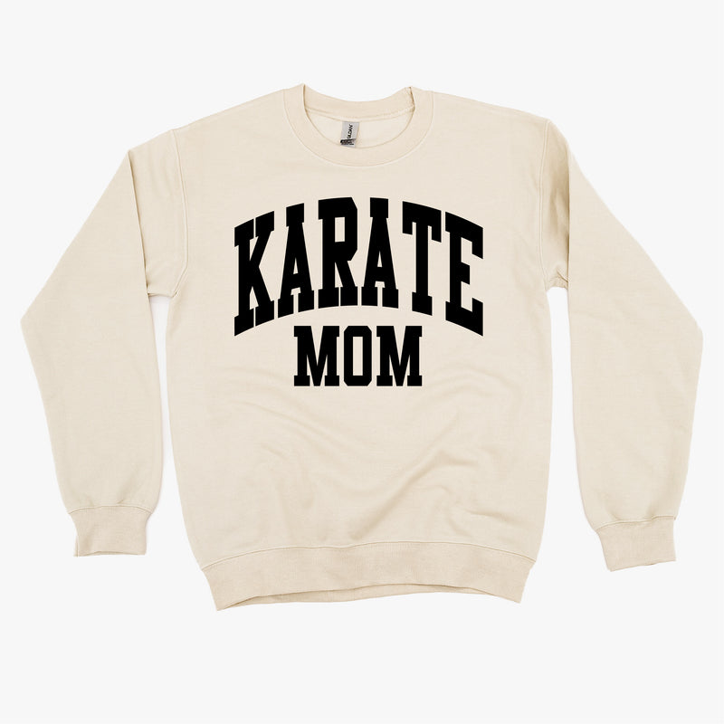 Varsity Style - KARATE MOM - BASIC FLEECE CREWNECK