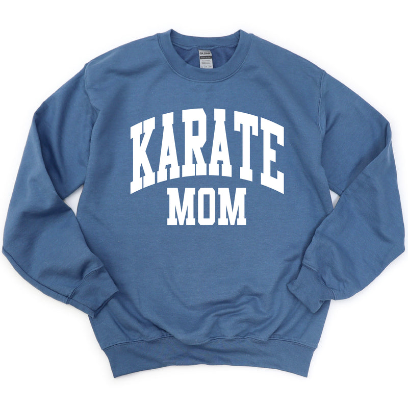 Varsity Style - KARATE MOM - BASIC FLEECE CREWNECK