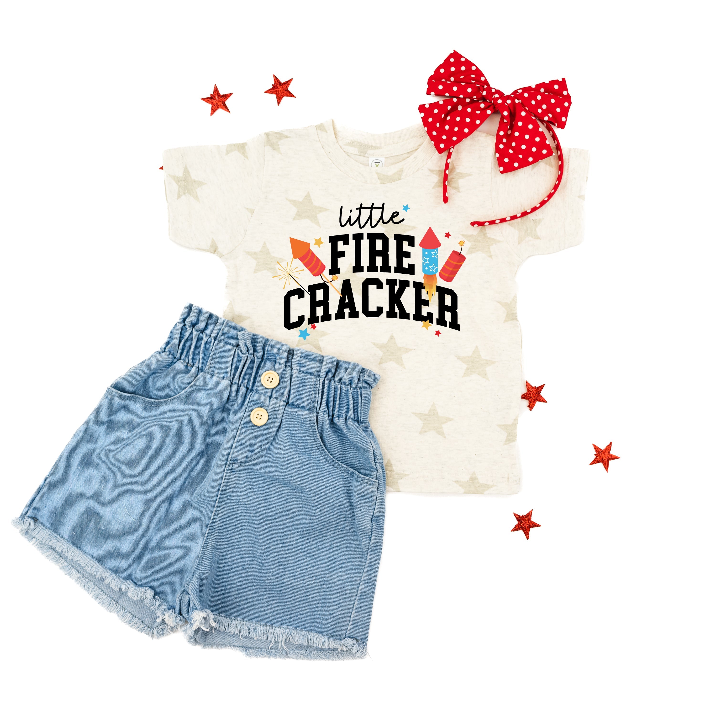 Little Firecracker - Child STAR Tee Little Mama Shirt Shop