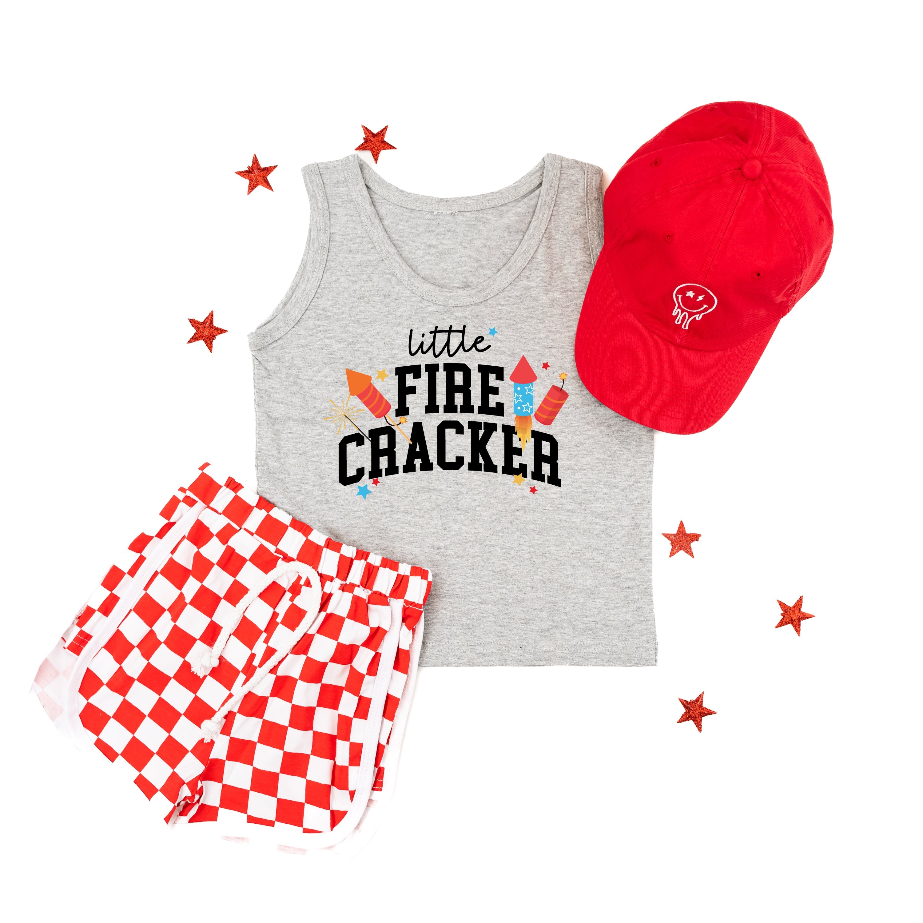 Little Firecracker - Child Jersey TANK Little Mama Shirt Shop