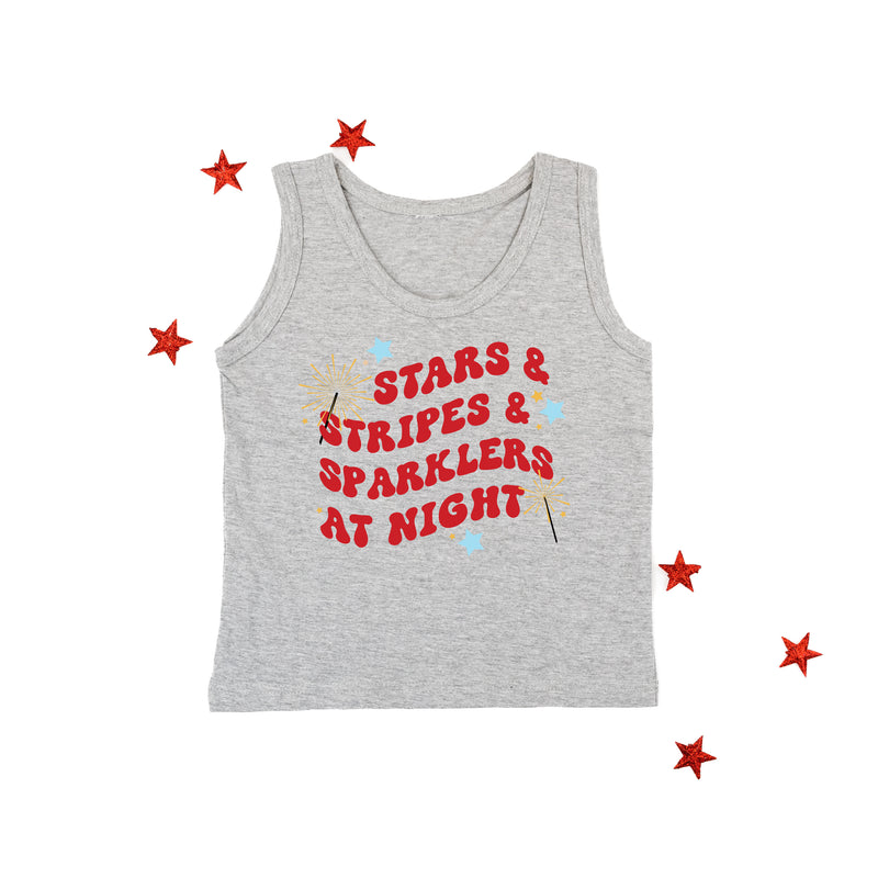 Stars & Stripes & Sparklers at Night - CHILD Jersey Tank