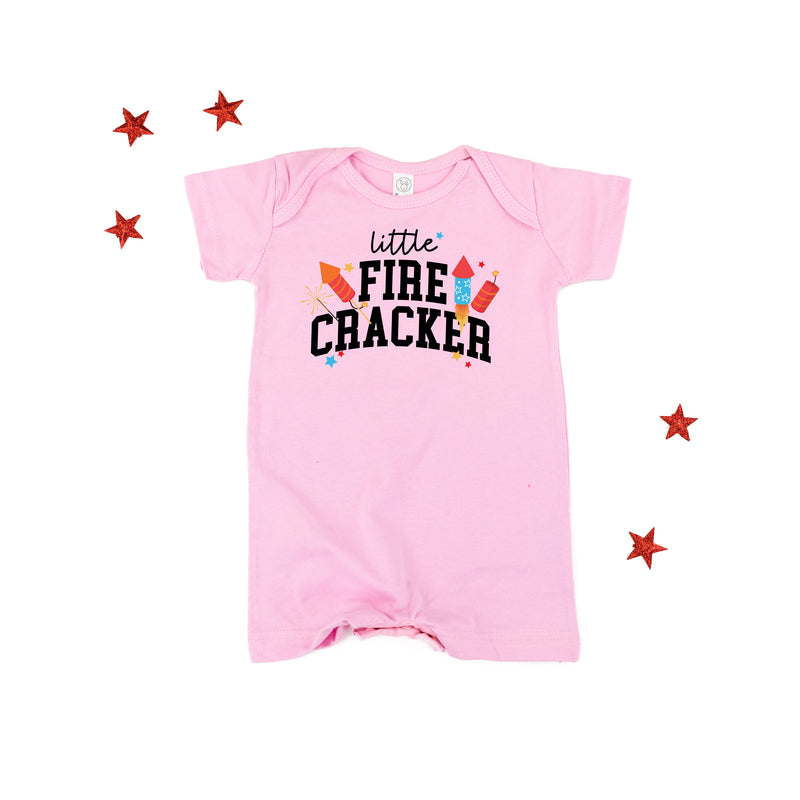 Little Firecracker - Short Sleeve / Shorts - One Piece Baby Romper