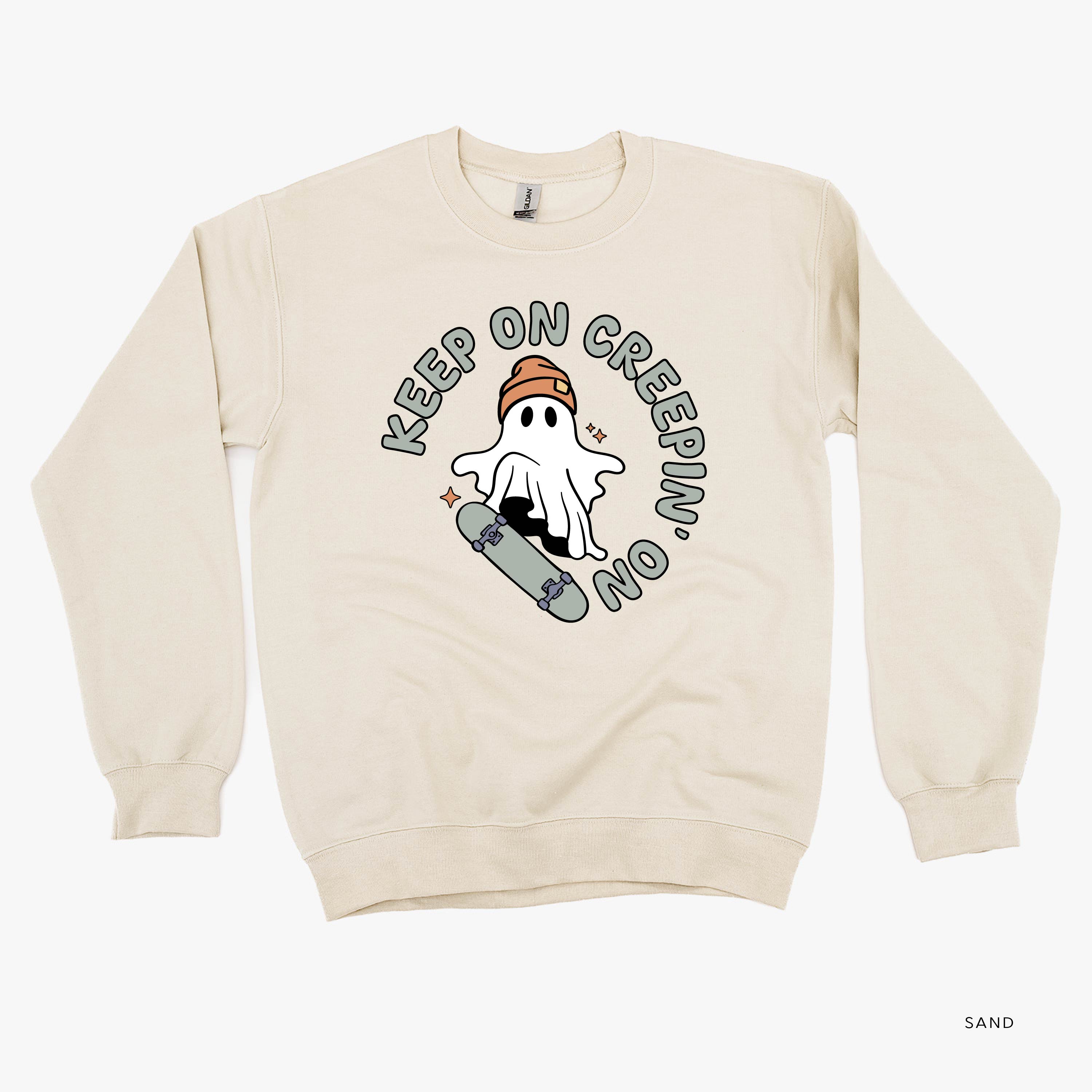 Keep On Creepin' On - Basic Fleece Crewneck Little Mama Shirt Shop LLC