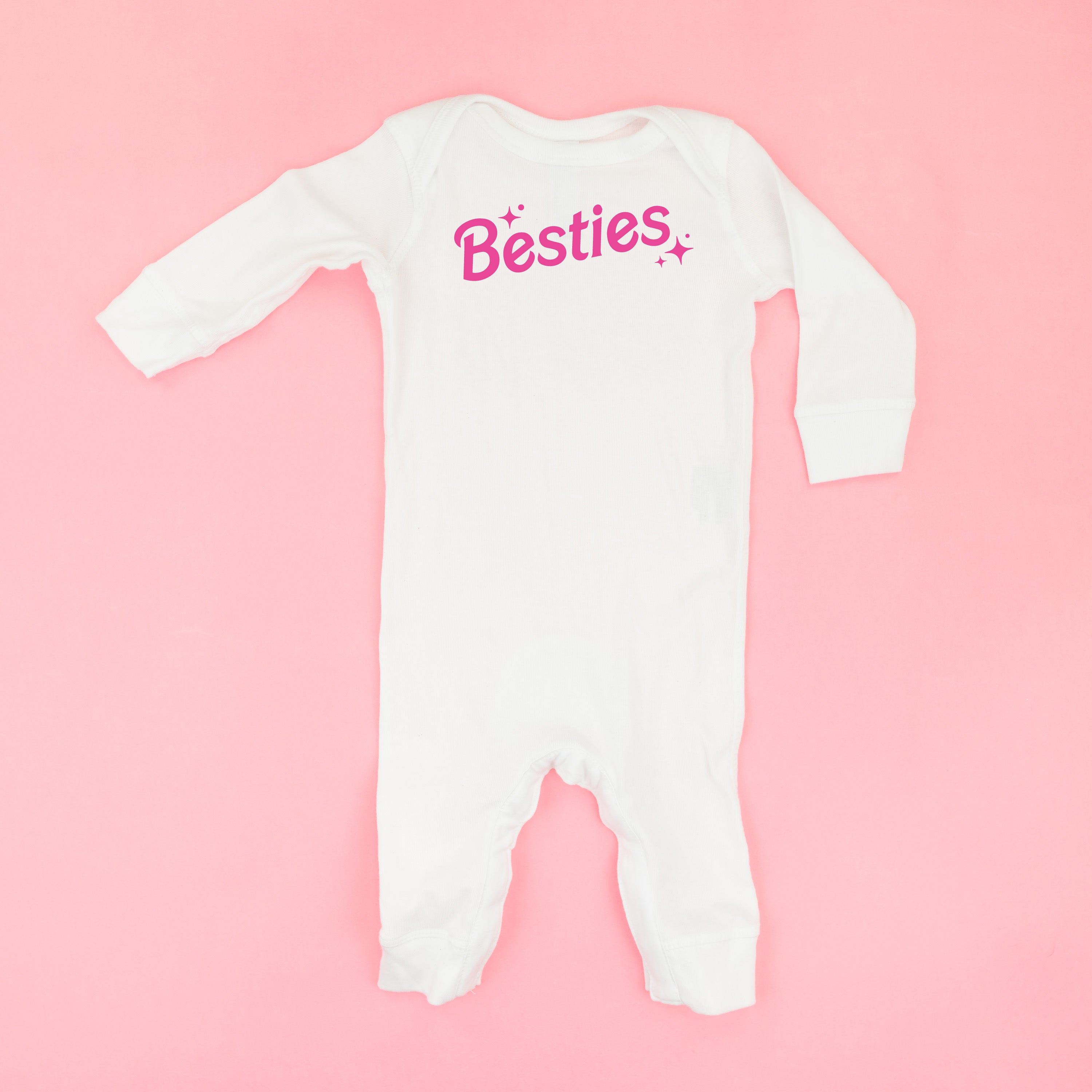 Besties (Barbie Party) - One Piece Baby Sleeper Little Mama Shirt Shop