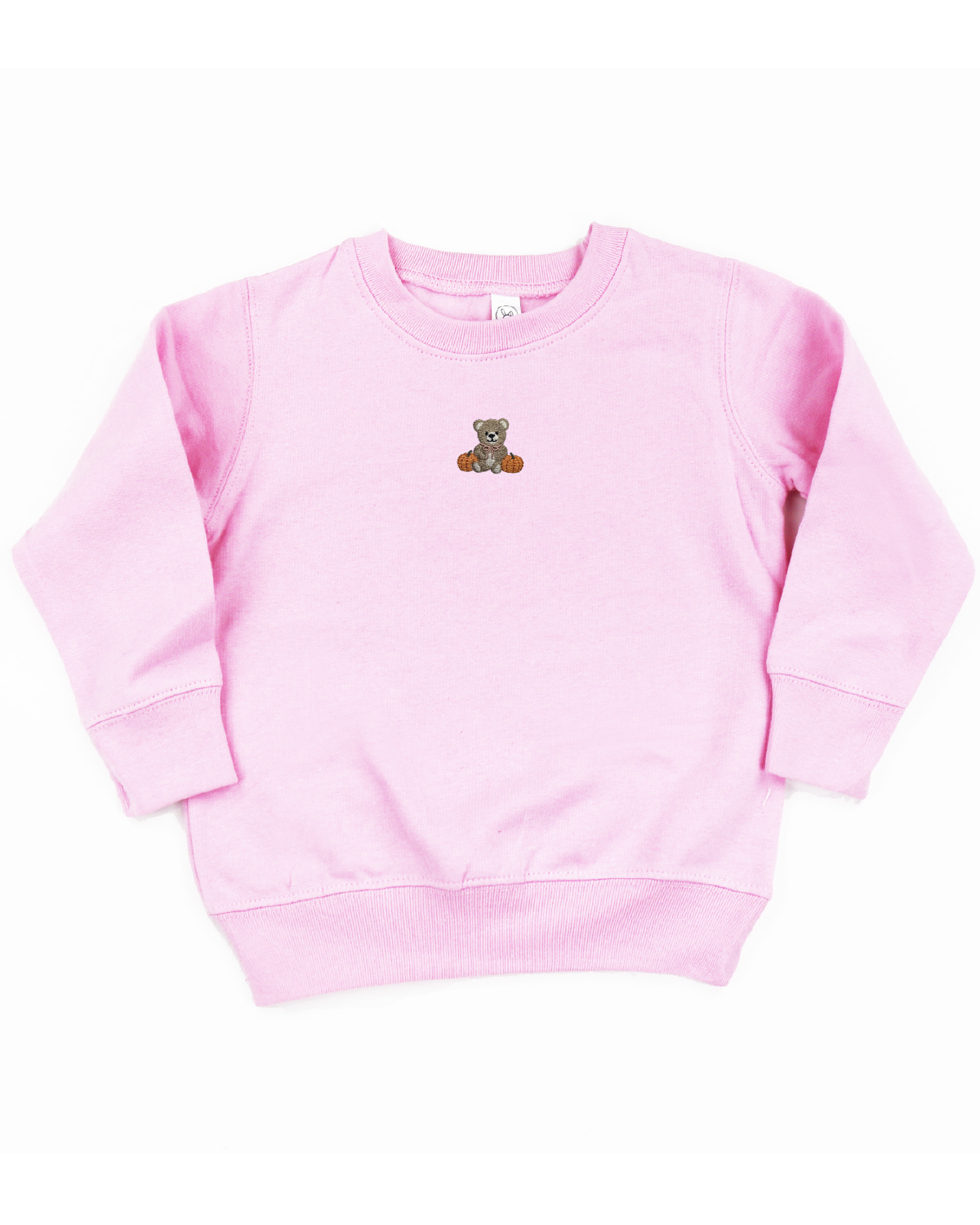 Embroidered Child Sweater - Fall Teddy Bear (center) Little Mama Shirt Shop