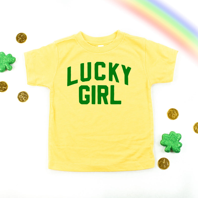 Arched LUCKY GIRL - Short Sleeve Child Shirt