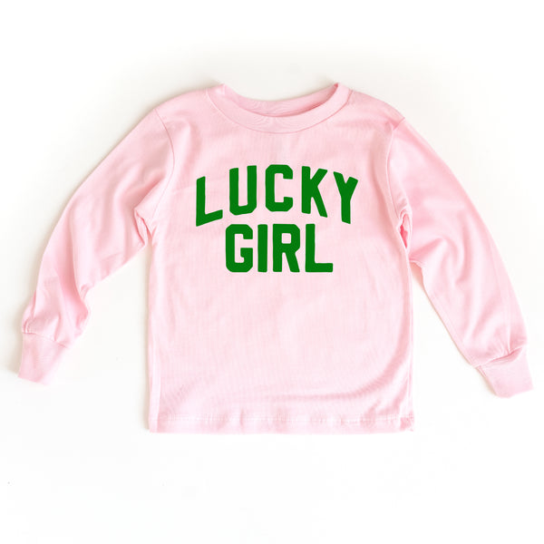 Arched LUCKY GIRL - Long Sleeve Child Shirt