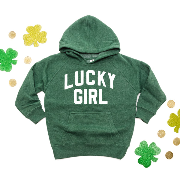 Arched LUCKY GIRL - Child Hoodie