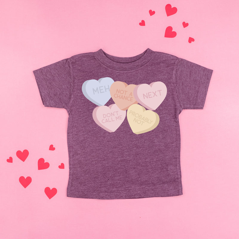 Meh - Conversation Hearts - Child Tee