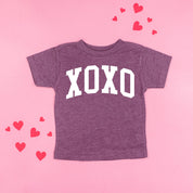 Arched XOXO - Varsity - Child Tee Little Mama Shirt Shop