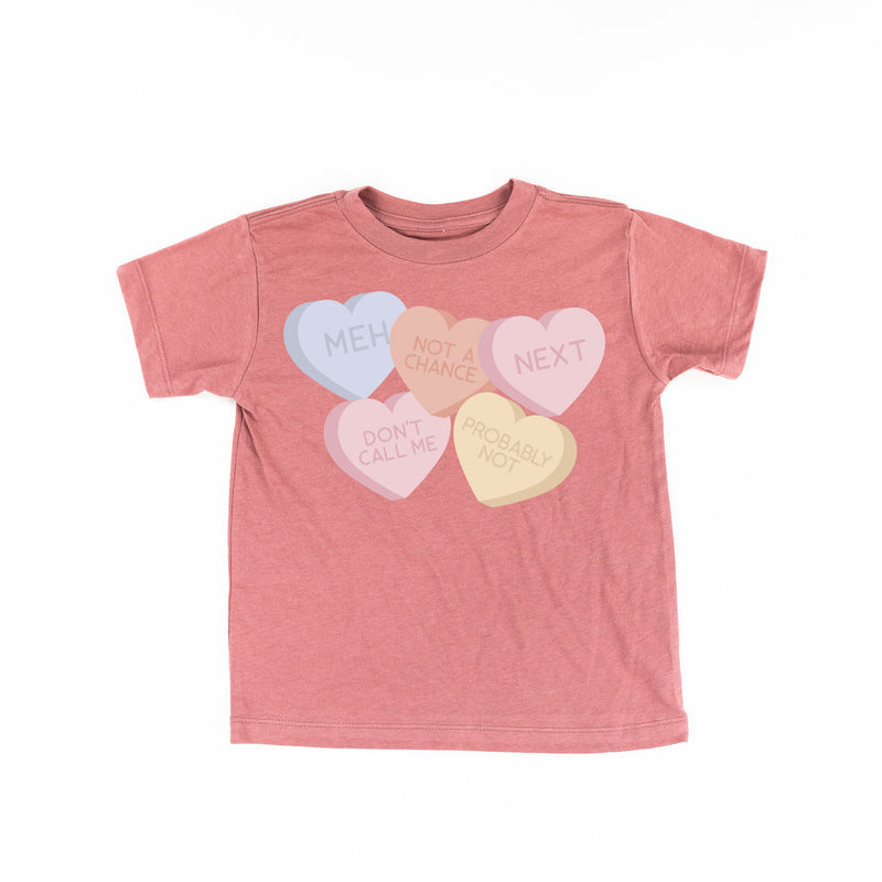 Meh - Conversation Hearts - Child Tee