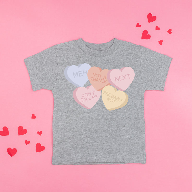 Meh - Conversation Hearts - Child Tee