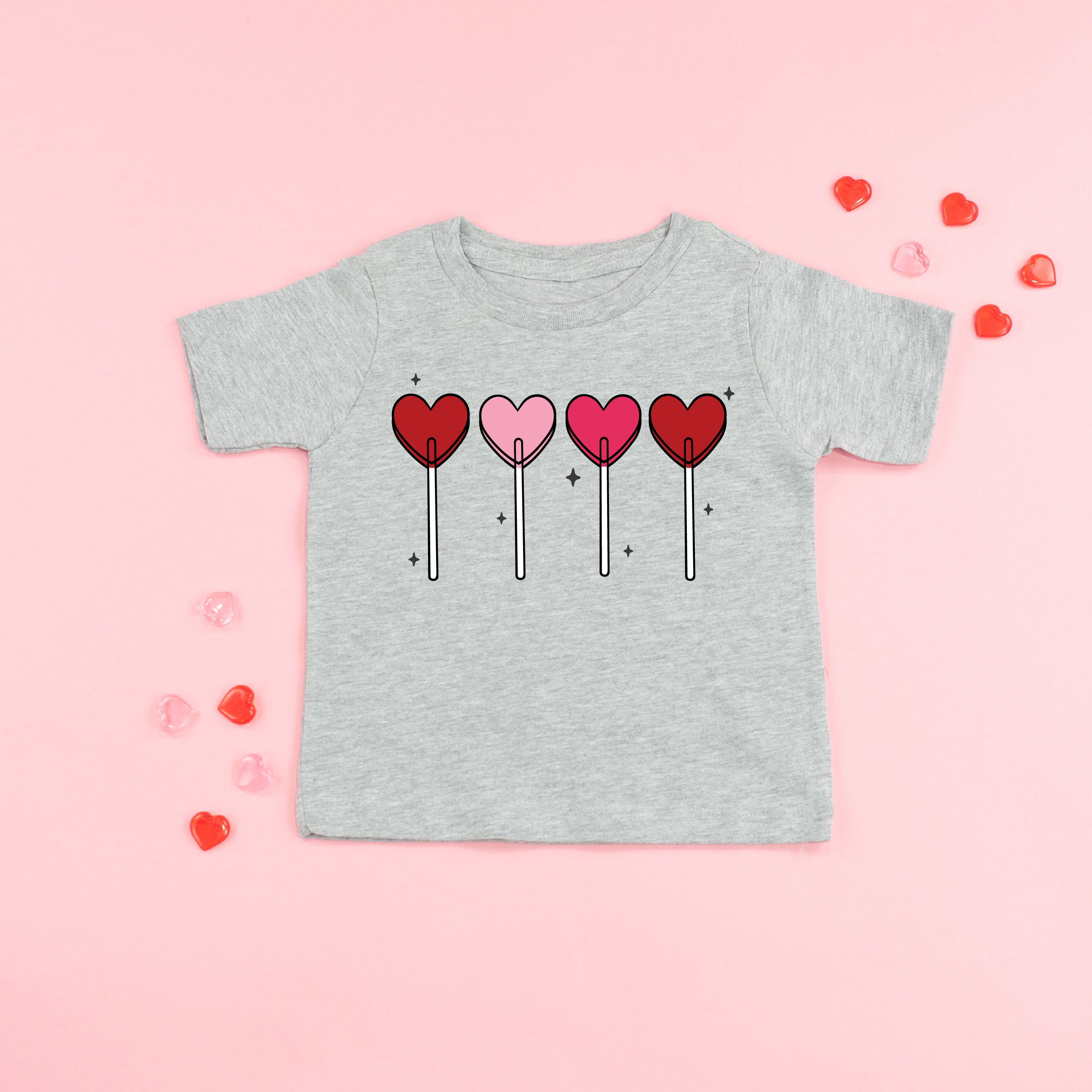 Classic Heart Lollipops - Child Tee Little Mama Shirt Shop