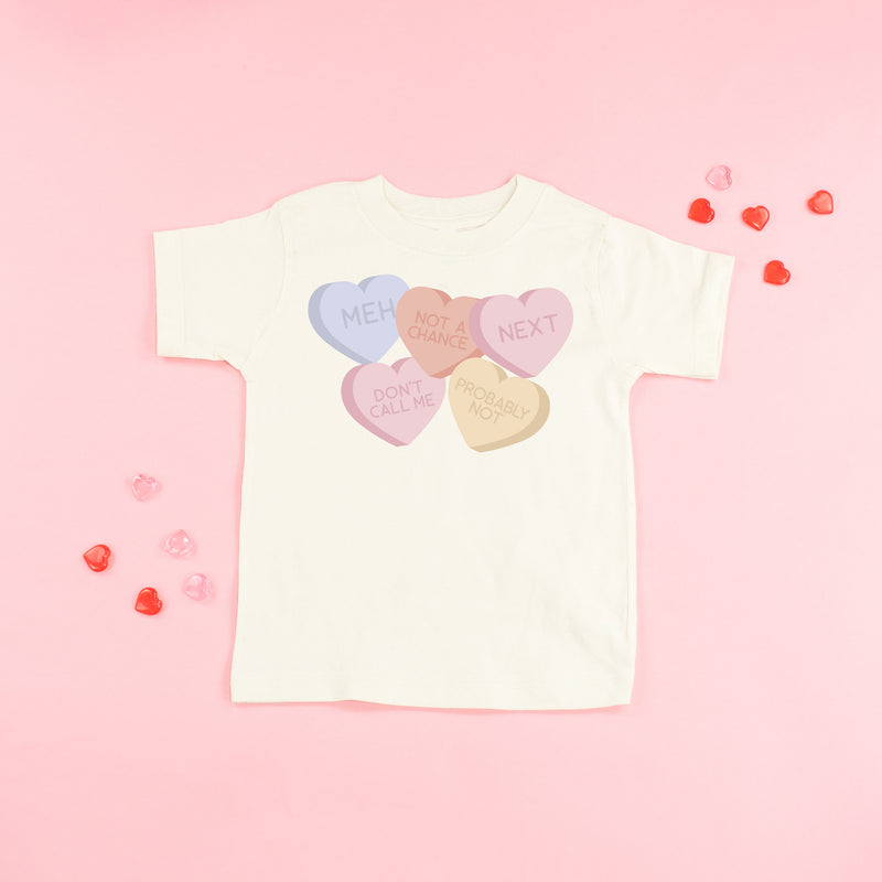 Meh - Conversation Hearts - Child Tee