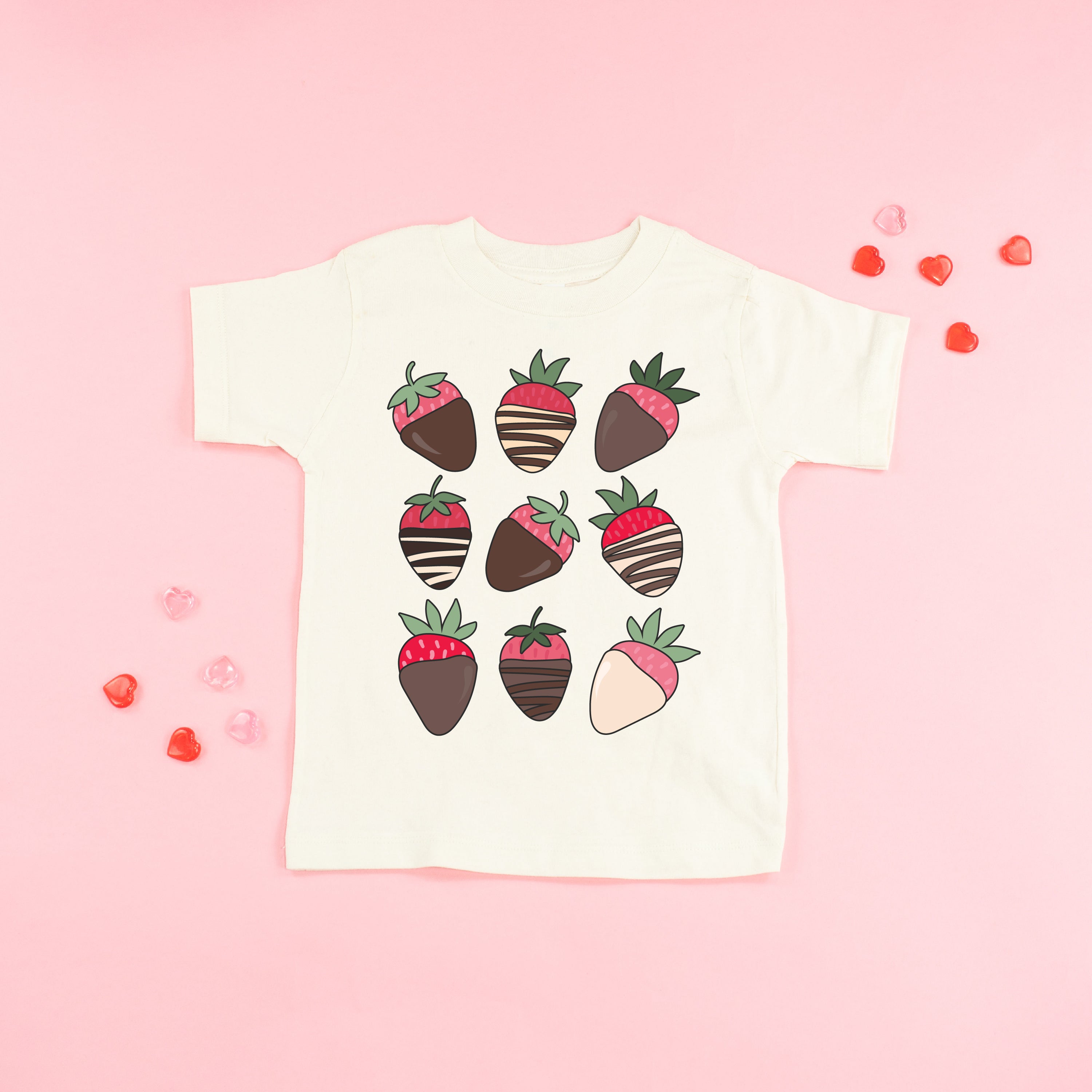 Chocolate Covered Strawberries - Child Tee Little Mama Shirt Shop
