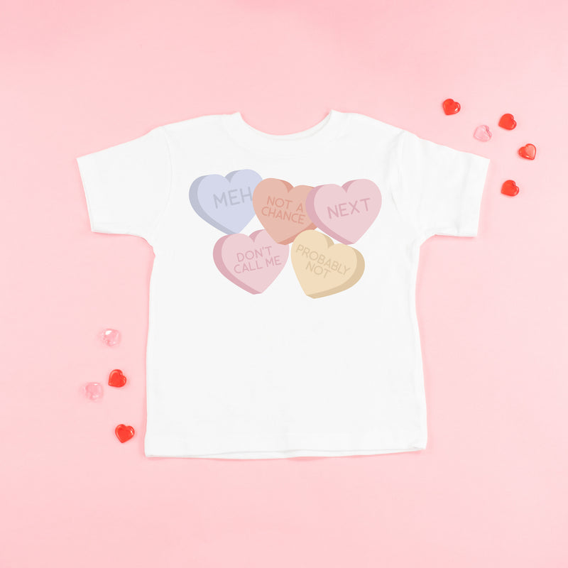 Meh - Conversation Hearts - Child Tee