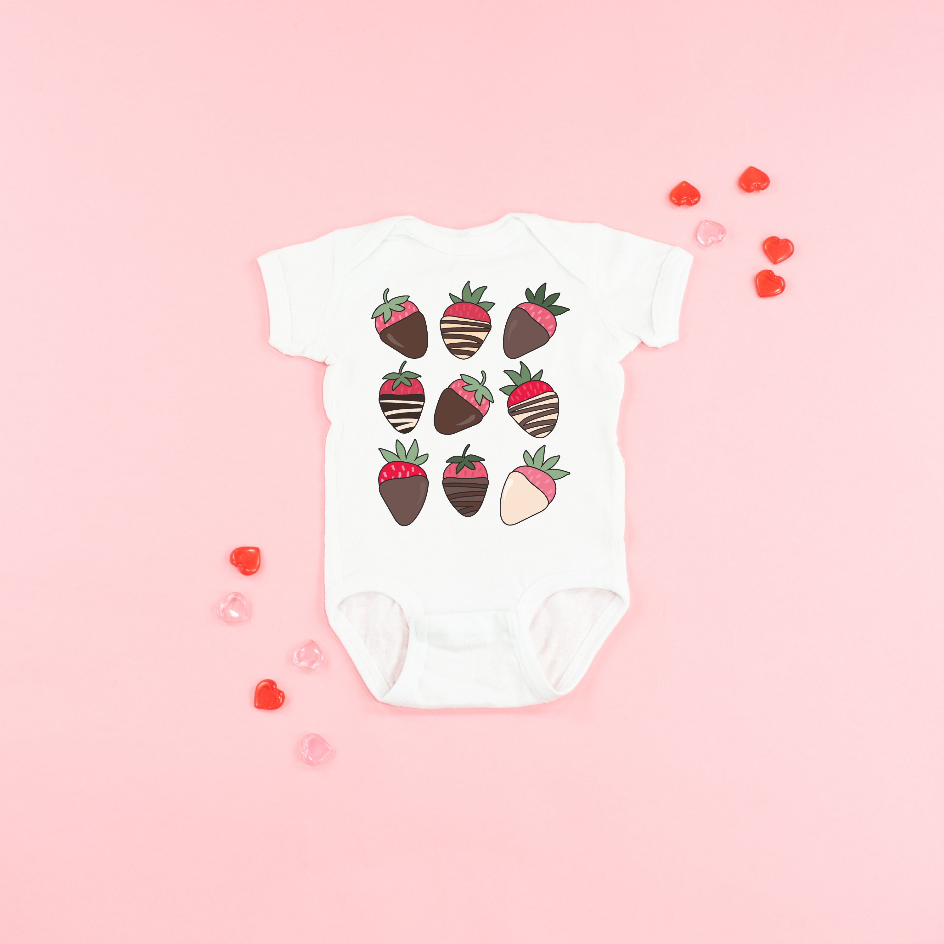 Chocolate Covered Strawberries - Child Tee Little Mama Shirt Shop