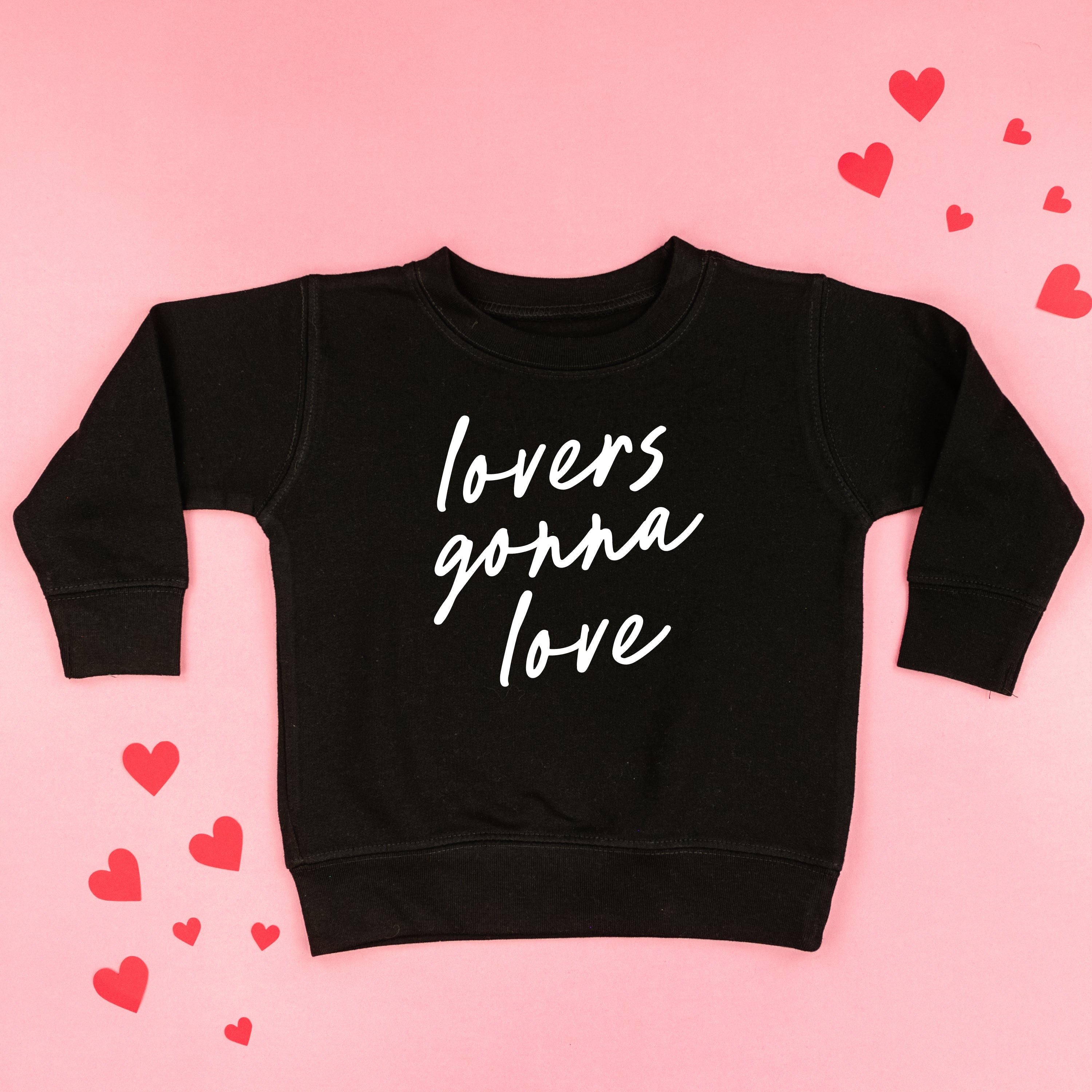Lovers Gonna Love - Cursive - Child Sweater Little Mama Shirt Shop