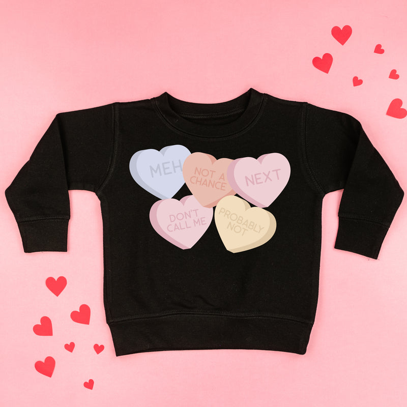 Meh - Conversation Hearts - Child Sweater