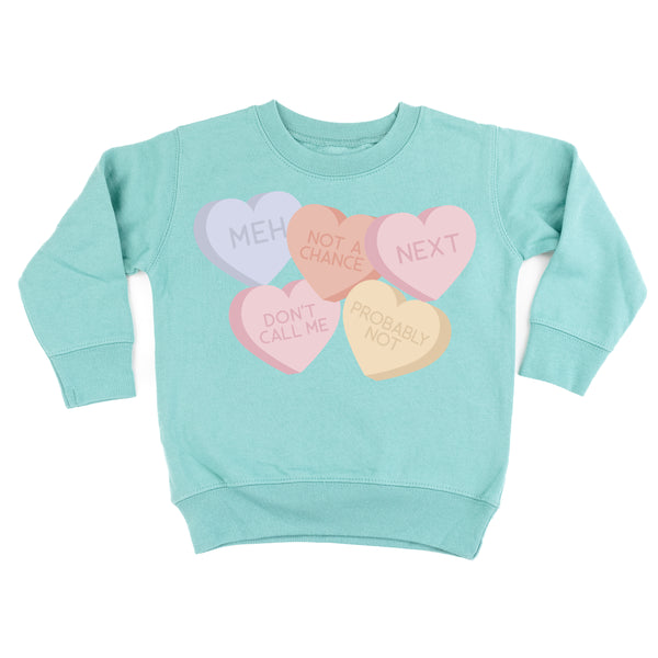 Meh - Conversation Hearts - Child Sweater