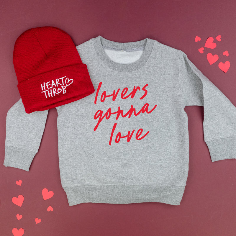 Lovers Gonna Love - Cursive - Child Sweater