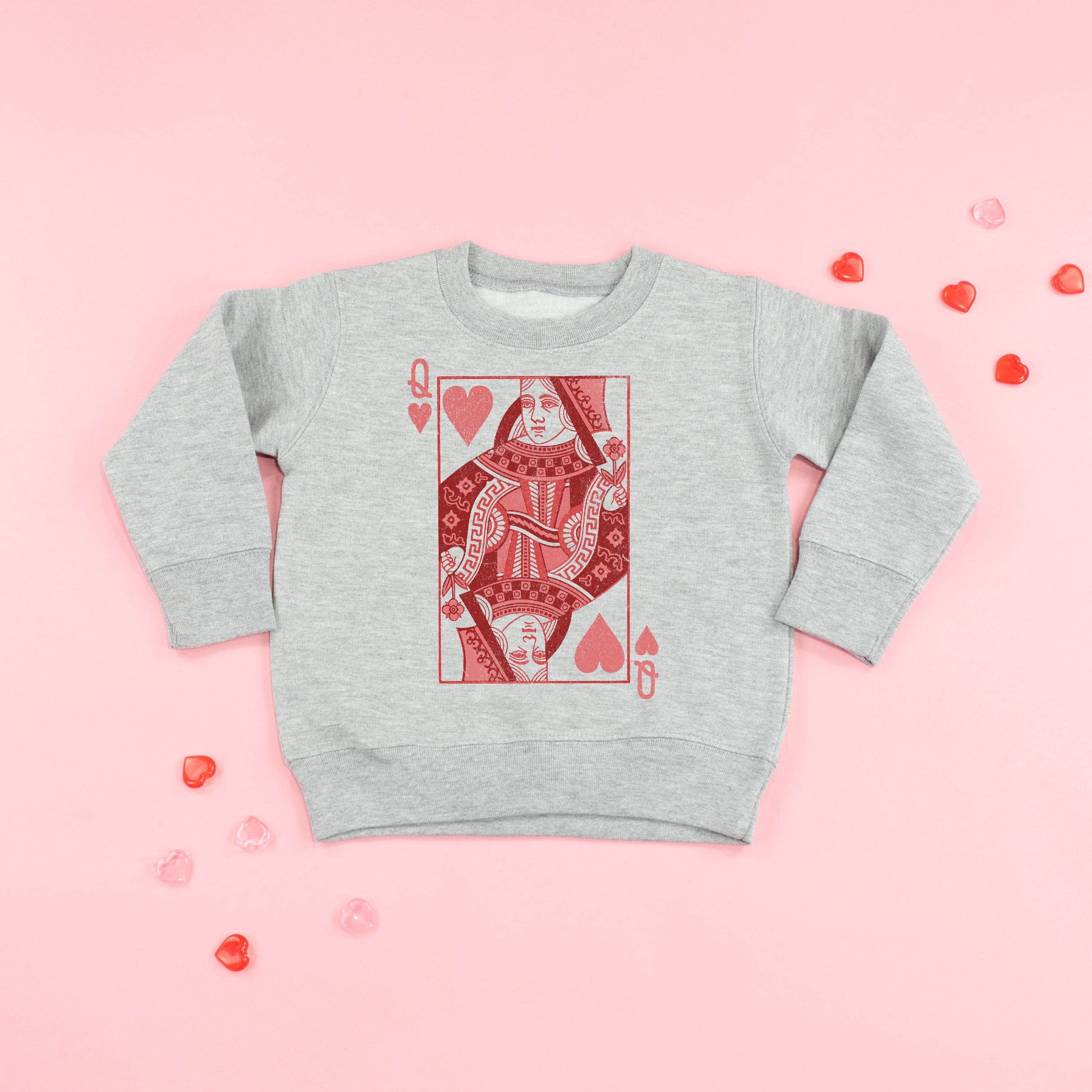 Queen Of Hearts - Child Sweater Little Mama Shirt Shop
