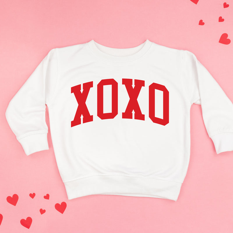 Arched XOXO - Varsity - Child Sweater