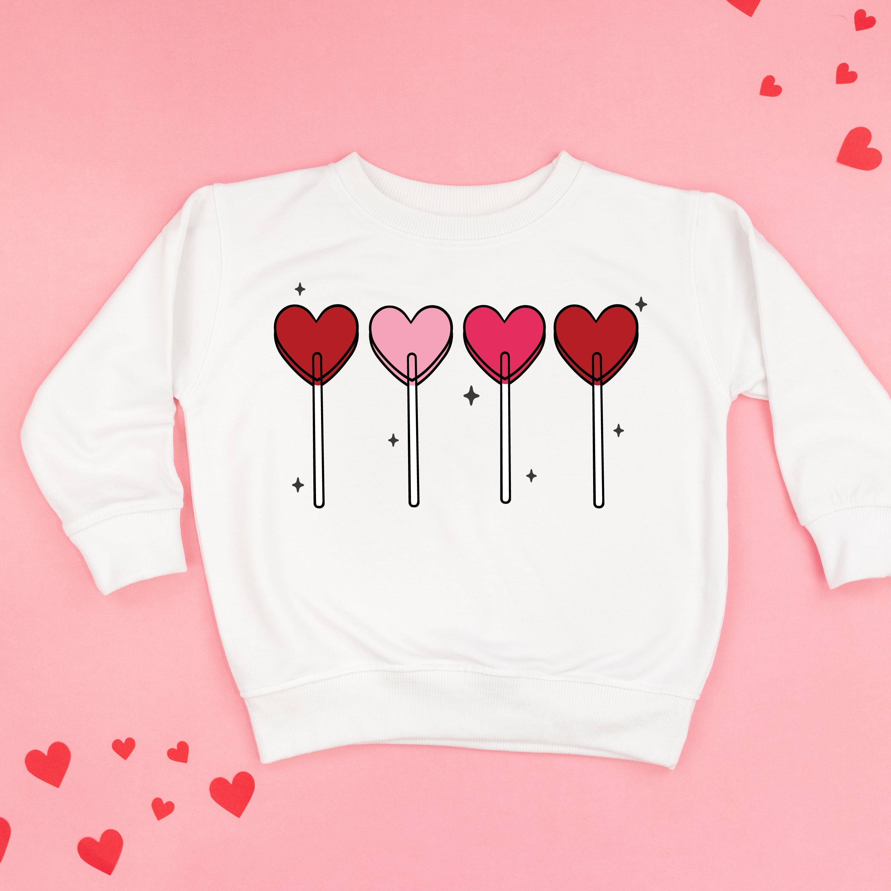 Classic Heart Lollipops - Child Sweater Little Mama Shirt Shop