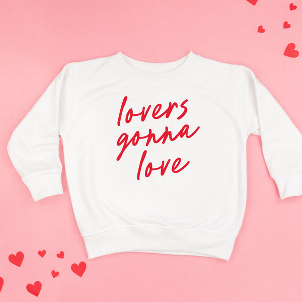 Lovers Gonna Love - Cursive - Child Sweater