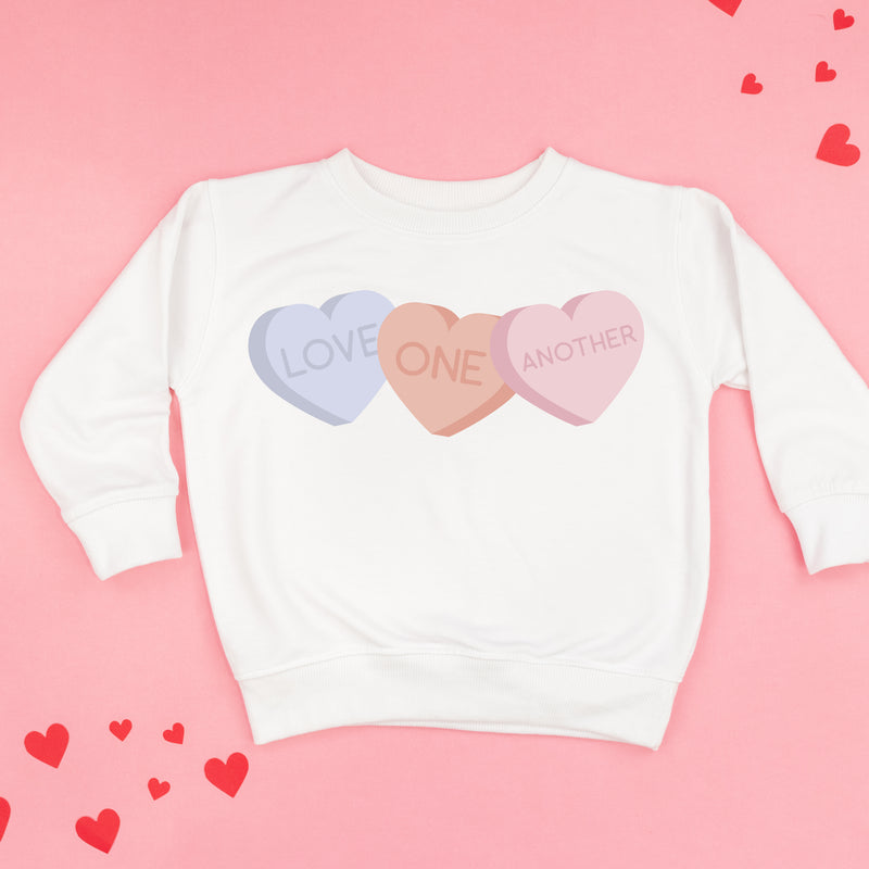 Love One Another - Conversation Hearts - Child Sweater