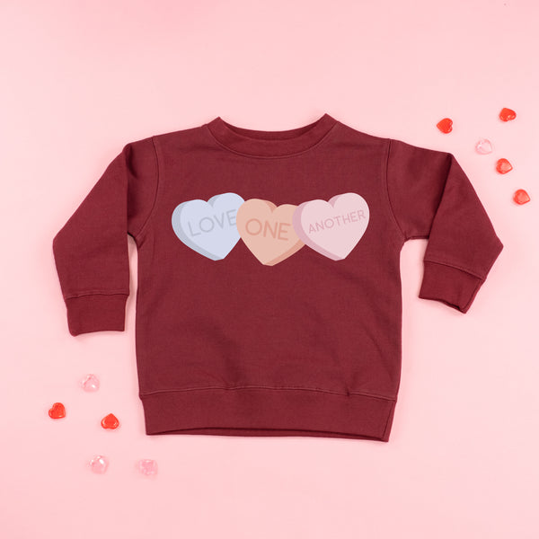 Love One Another - Conversation Hearts - Child Sweater