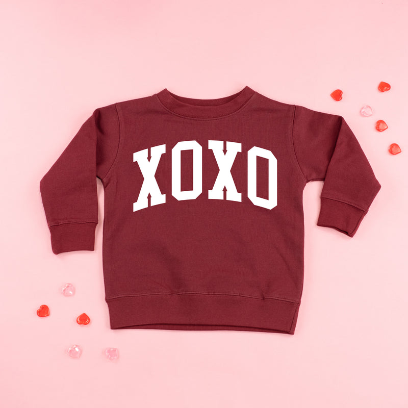 Arched XOXO - Varsity - Child Sweater