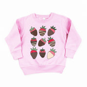 Chocolate Covered Strawberries - Child Sweater Little Mama Shirt Shop