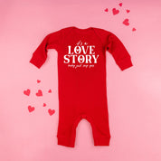 It's A Love Story Baby Just Say Yes - Baby Sleeper Little Mama Shirt Shop