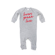 Lovers Gonna Love - Cursive - Baby Sleeper Little Mama Shirt Shop