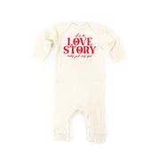 It's A Love Story Baby Just Say Yes - Baby Sleeper Little Mama Shirt Shop